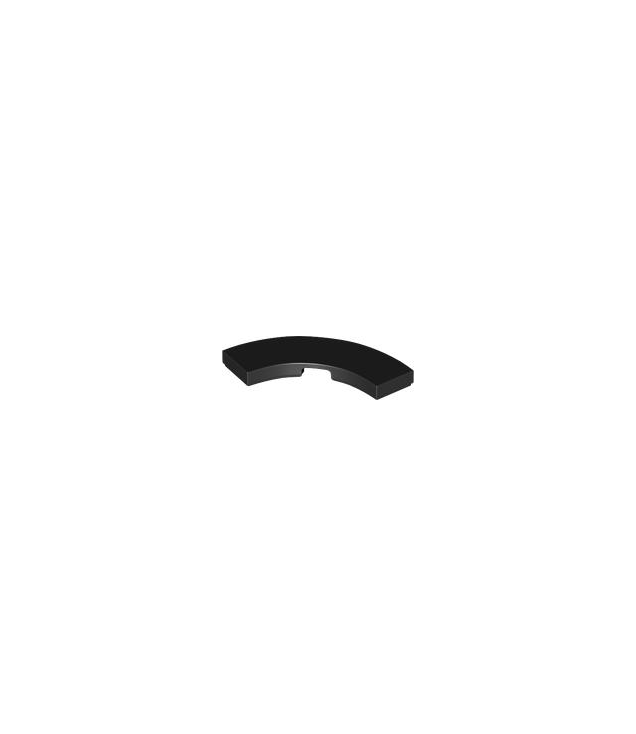 LEGO - Tegel, ronde hoek 3 x 3 macaroni - Black | N