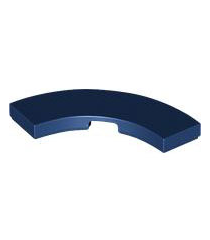 LEGO - Tegel, ronde hoek 3 x 3 macaroni - Dark Blue | N - Thumbnail