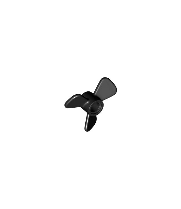 LEGO - Propeller 3-bladig Ø3 met pen-gat - Black | N