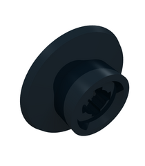 LEGO - Treinwiel klein met inkeping voor wielhouderpen - Black | N - Thumbnail