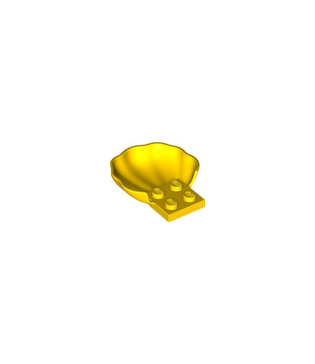 LEGO - Schelp met 4 noppen - Yellow | N