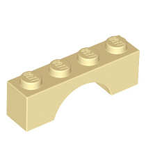 LEGO - Boog 1 x 4 - Tan | N - Thumbnail