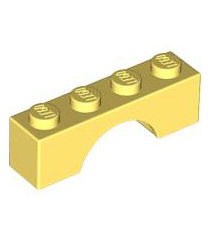 LEGO - Boog 1 x 4 - Bright Light Yellow | N - Thumbnail