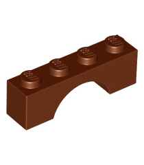 LEGO - Boog 1 x 4 - Reddish Brown | N - Thumbnail