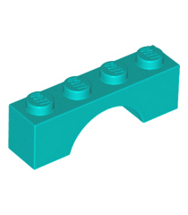 LEGO - Boog 1 x 4 - Dark Turquoise | N - Thumbnail