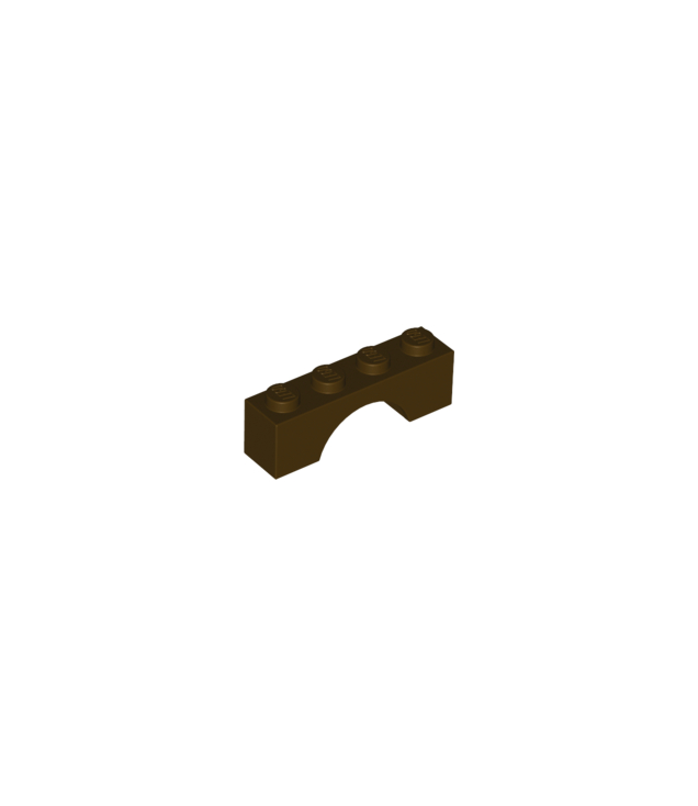 LEGO - Boog 1 x 4 - Dark Brown | N