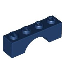 LEGO - Boog 1 x 4 - Dark Blue | N - Thumbnail