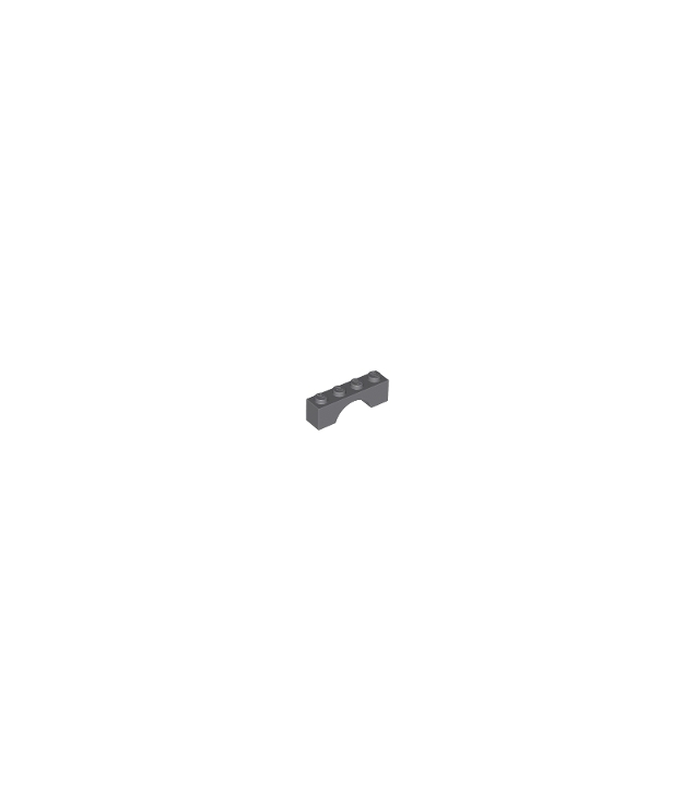 LEGO - Boog 1 x 4 - Dark Bluish Gray | N