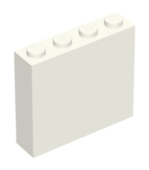 LEGO - Steen 1 x 4 x 3 - White | N - Thumbnail