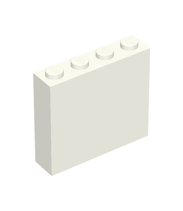 LEGO - Steen 1 x 4 x 3 - White | N