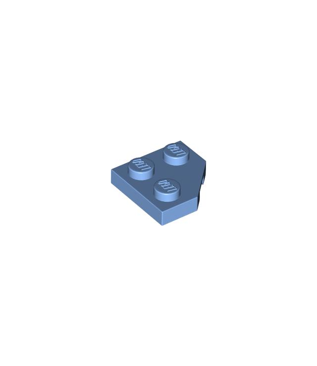 LEGO - Wig, plaat 2 x 2 met afgesneden hoek - Medium Blue | N