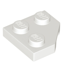 LEGO - Wig, plaat 2 x 2 met afgesneden hoek - White | N - Thumbnail
