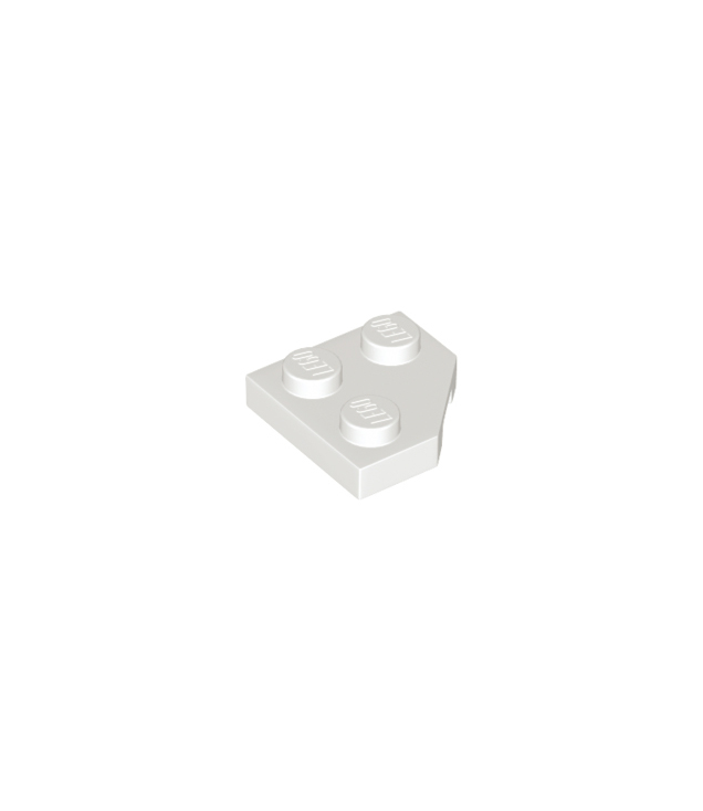 LEGO - Wig, plaat 2 x 2 met afgesneden hoek - White | N