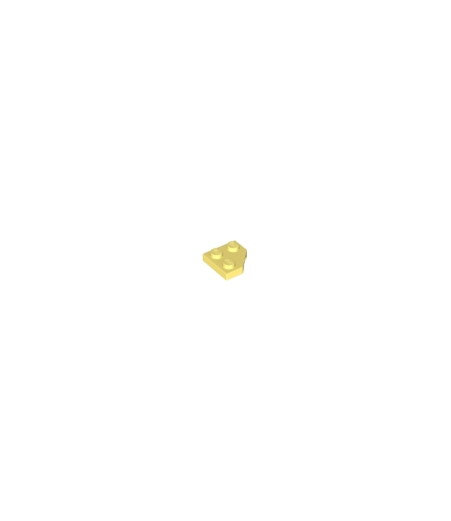 LEGO - Wig, plaat 2 x 2 met afgesneden hoek - Bright Light Yellow | N
