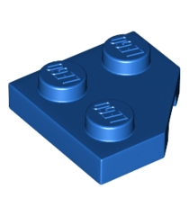 LEGO - Wig, plaat 2 x 2 met afgesneden hoek - Blue | N - Thumbnail