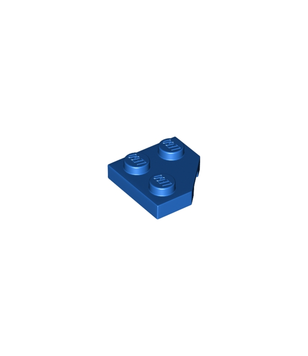 LEGO - Wig, plaat 2 x 2 met afgesneden hoek - Blue | N