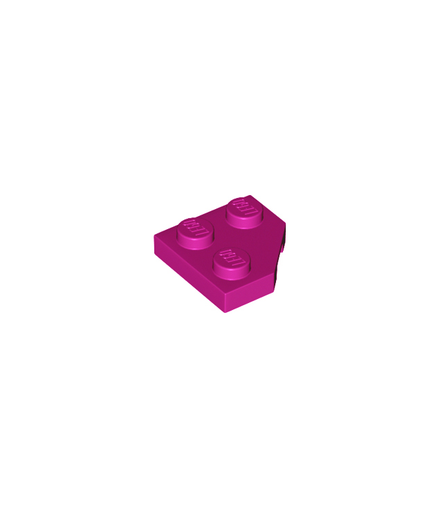 LEGO - Wig, plaat 2 x 2 met afgesneden hoek - Magenta | N