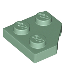 LEGO - Wig, plaat 2 x 2 met afgesneden hoek - Sand Green | N - Thumbnail