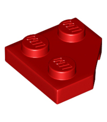 LEGO - Wig, plaat 2 x 2 met afgesneden hoek - Red | N - Thumbnail