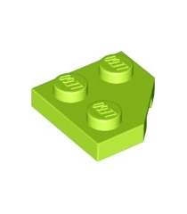 LEGO - Wig, plaat 2 x 2 met afgesneden hoek - Lime | N - Thumbnail