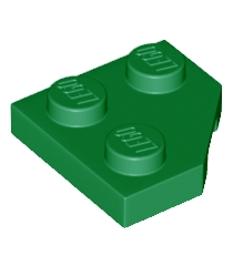 LEGO - Wig, plaat 2 x 2 met afgesneden hoek - Green | N - Thumbnail
