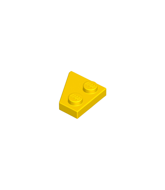 LEGO - Wig, plaat 2 x 2 rechts - Yellow | N
