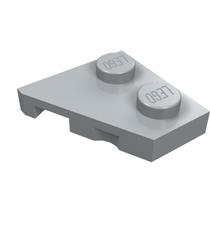 LEGO - Wig, plaat 2 x 2 rechts - Light Bluish Gray | N - Thumbnail