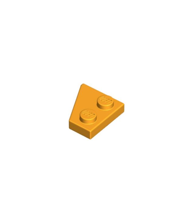LEGO - Wig, plaat 2 x 2 rechts - Bright Light Orange | N
