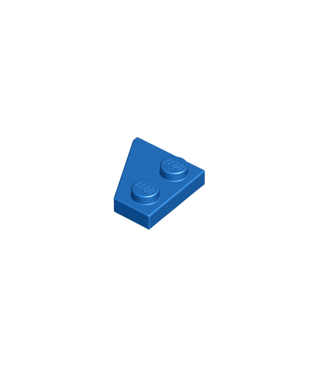 LEGO - Wig, plaat 2 x 2 rechts - Blue | N