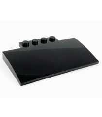 LEGO - Helling, gebogen 5 x 8 x 2/3 met 4 noppen - Black | N - Thumbnail