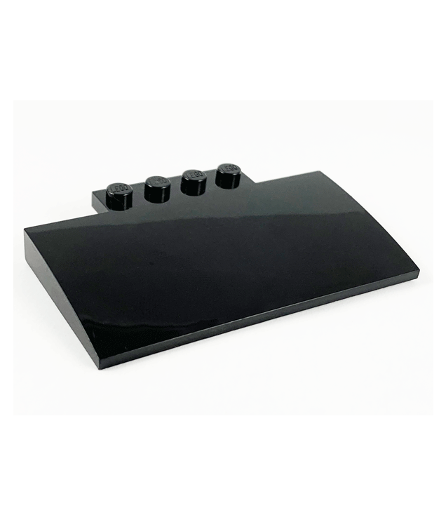 LEGO - Helling, gebogen 5 x 8 x 2/3 met 4 noppen - Black | N