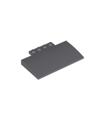 LEGO - Helling, gebogen 5 x 8 x 2/3 met 4 noppen - Dark Bluish Gray | N - Thumbnail