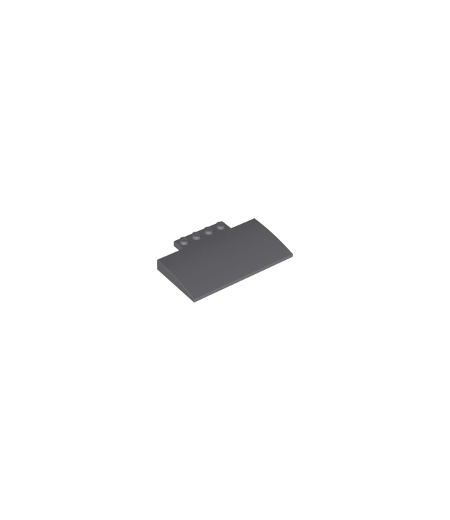 LEGO - Helling, gebogen 5 x 8 x 2/3 met 4 noppen - Dark Bluish Gray | N