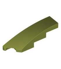 LEGO - Wig 4 x 1 links - Olive Green | N - Thumbnail
