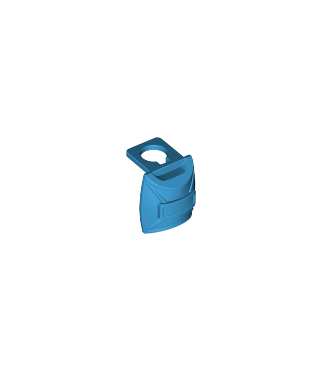 LEGO - Minifiguur-rugzak dun type, parachutecontainer - Dark Azure | N