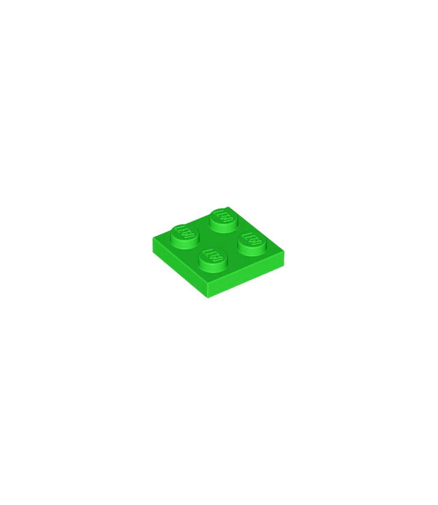 LEGO - Plaat 2 x 2 - Bright Green | N