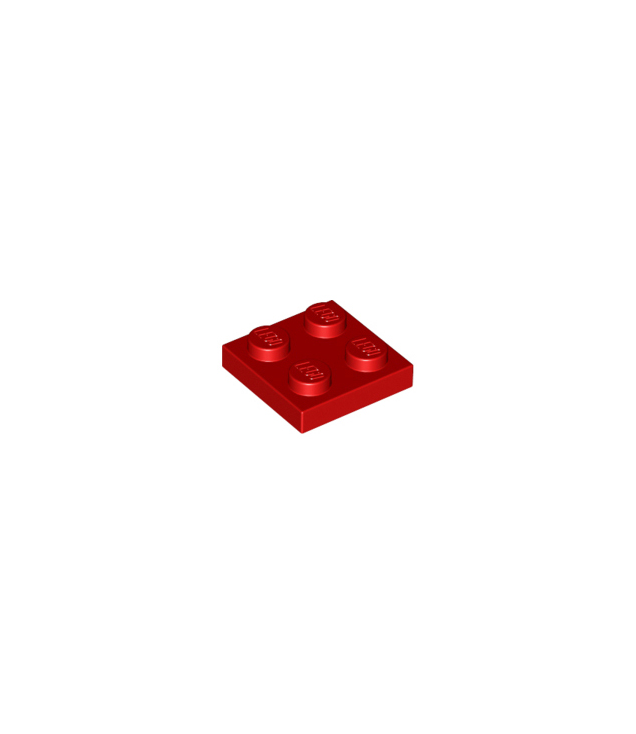 LEGO - Plaat 2 x 2 - Red | N