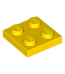 LEGO - Plaat 2 x 2 - Yellow | N - Thumbnail