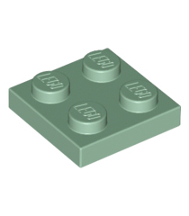 LEGO - Plaat 2 x 2 - Sand Green | N - Thumbnail