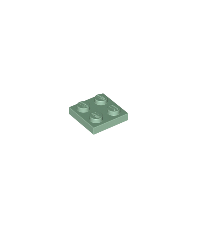 LEGO - Plaat 2 x 2 - Sand Green | N