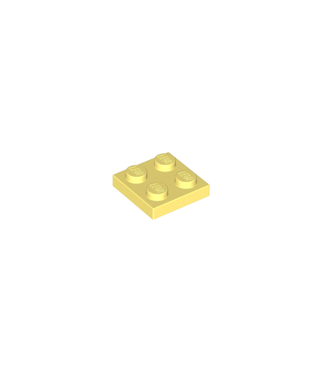 LEGO - Plaat 2 x 2 - Bright Light Yellow | N