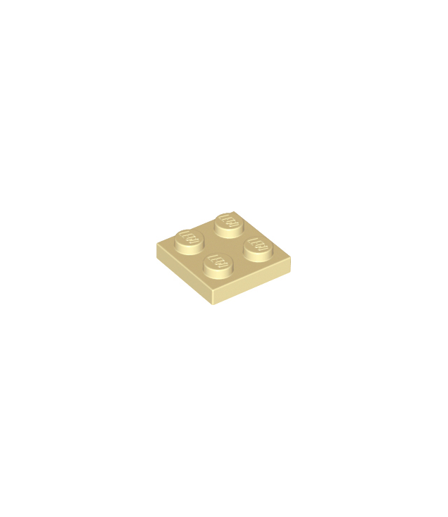 LEGO - Plaat 2 x 2 - Tan | N