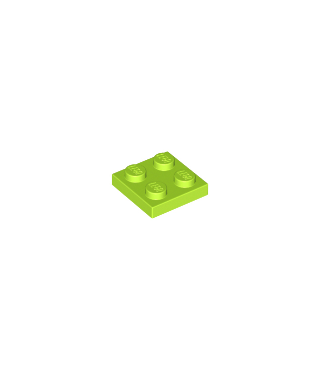 LEGO - Plaat 2 x 2 - Lime | N