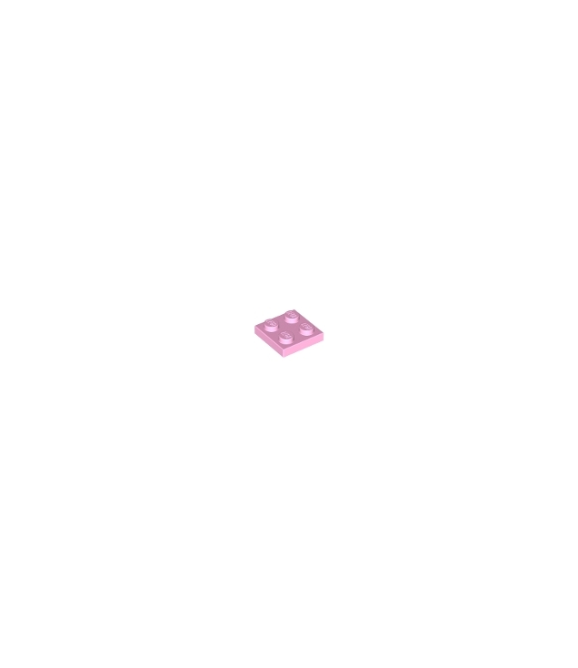 LEGO - Plaat 2 x 2 - Bright Pink | N