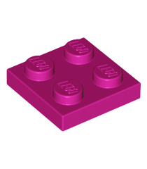 LEGO - Plaat 2 x 2 - Magenta | N - Thumbnail