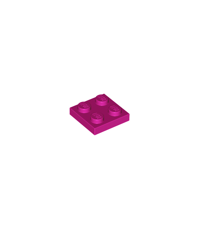 LEGO - Plaat 2 x 2 - Magenta | N