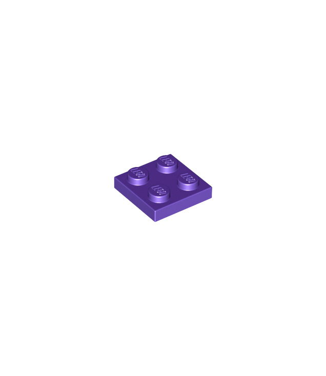 LEGO - Plaat 2 x 2 - Dark Purple | N