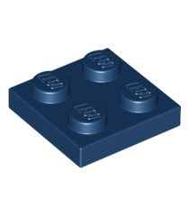 LEGO - Plaat 2 x 2 - Dark Blue | N - Thumbnail