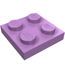 LEGO - Plaat 2 x 2 - Medium Lavender | N - Thumbnail