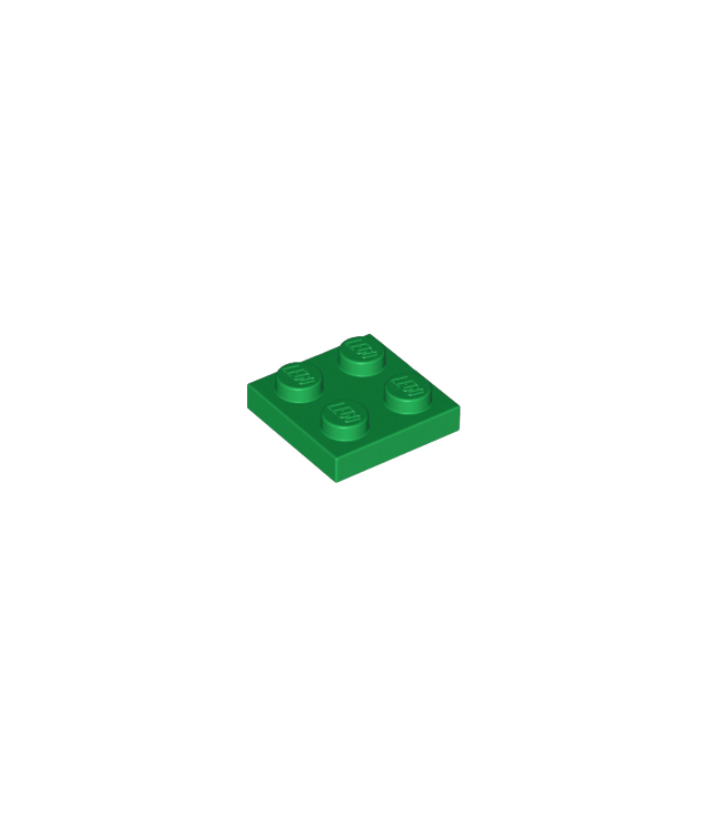 LEGO - Plaat 2 x 2 - Green | N